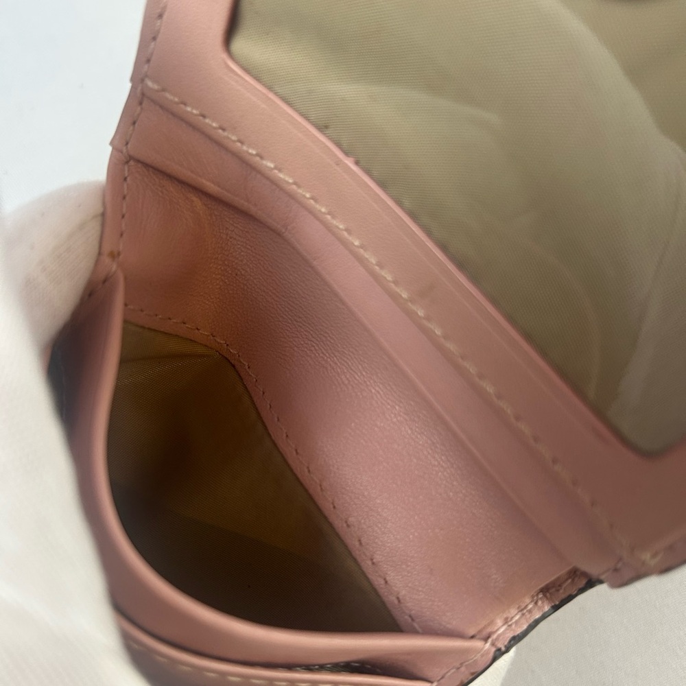 Coach Soho Mini Pink Leather Wallet - Gem